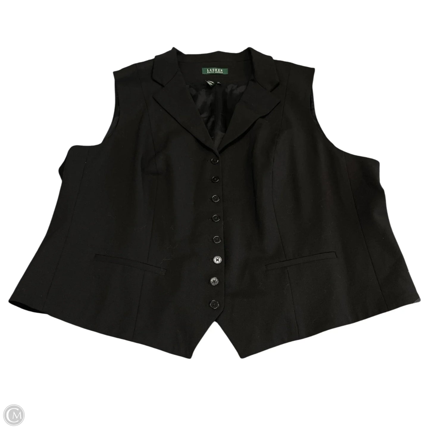 Vest Other By Lauren By Ralph Lauren In Black, Size: 3x