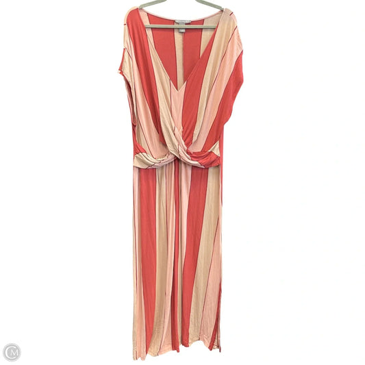 Dress Casual Maxi By Kate & Mallory In Pink & Red, Size: 2x