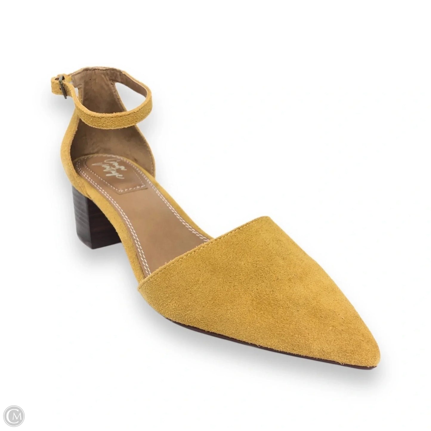 Shoes Heels Block By Crown Vintage In Yellow, Size: 9
