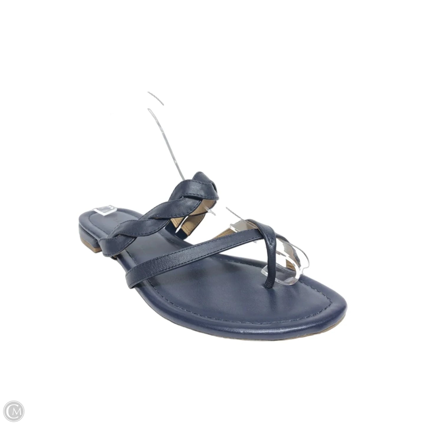 Sandals Heels Kitten By Talbots In Navy, Size: 9