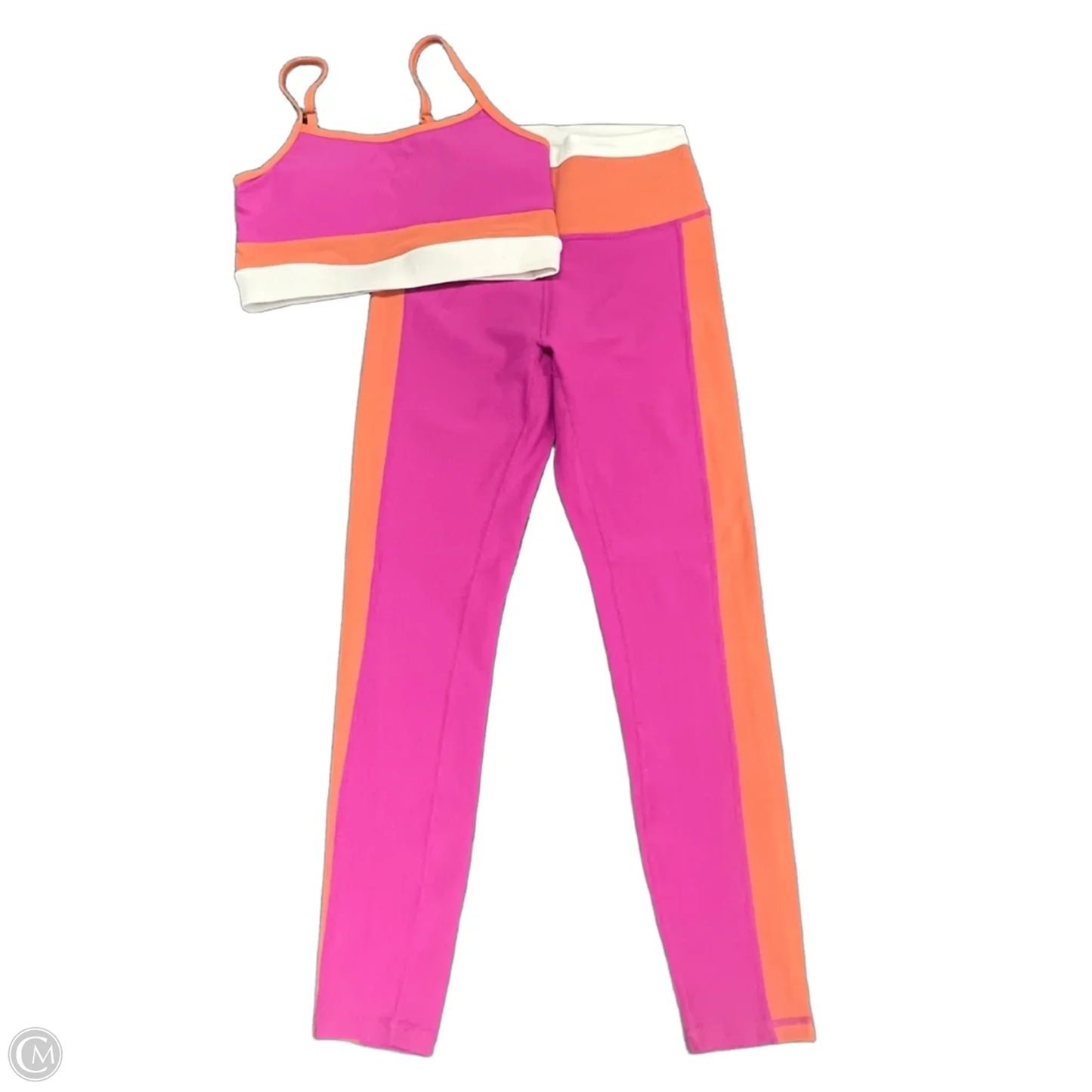Athletic Pants 2pc By Wilo In Orange & Pink, Size: S