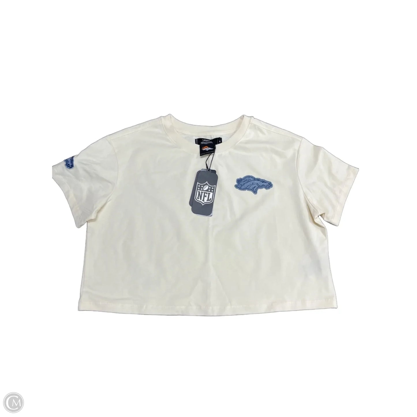 Top Short Sleeve Basic By Clothes Mentor In Beige, Size: S