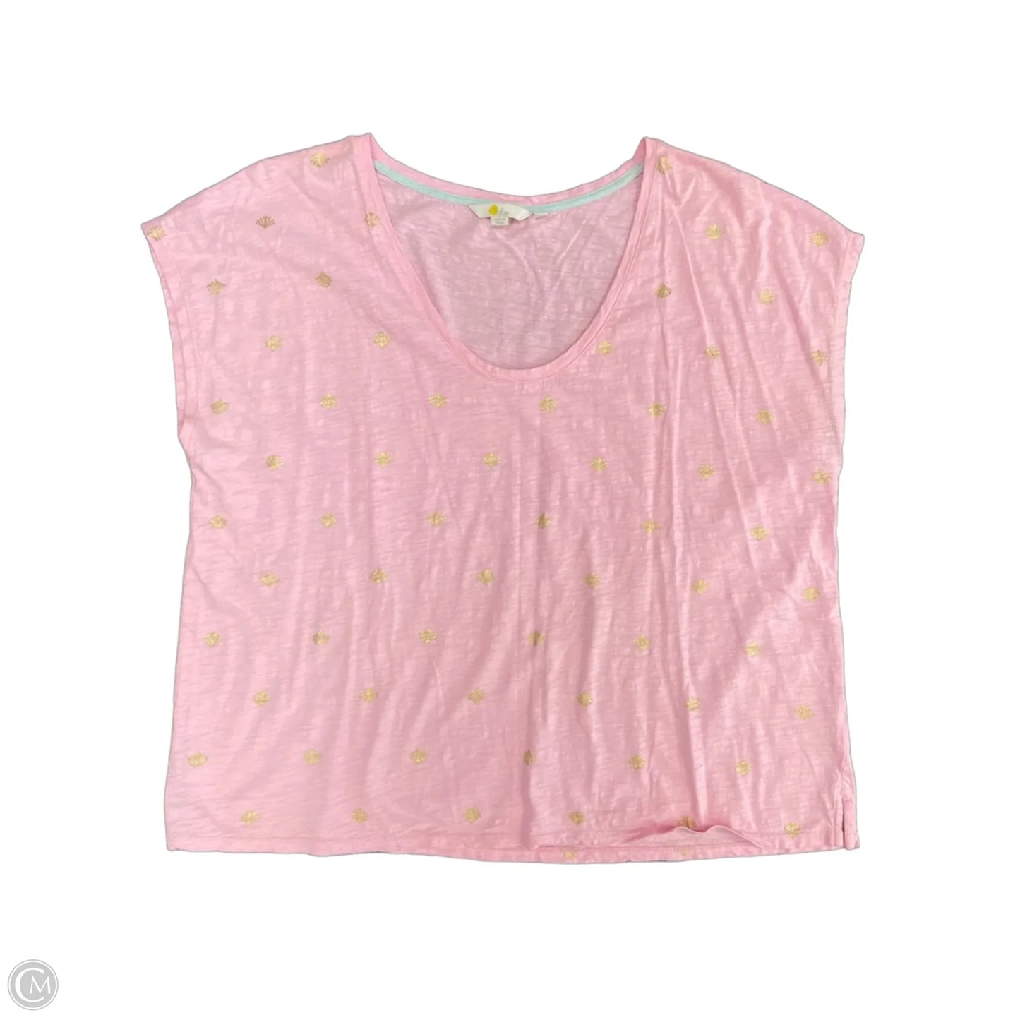 Top Short Sleeve By Boden In Pink, Size: Xl