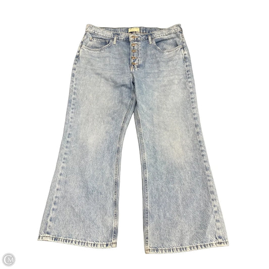 Jeans Wide Leg By We The Free In Blue Denim, Size: 14