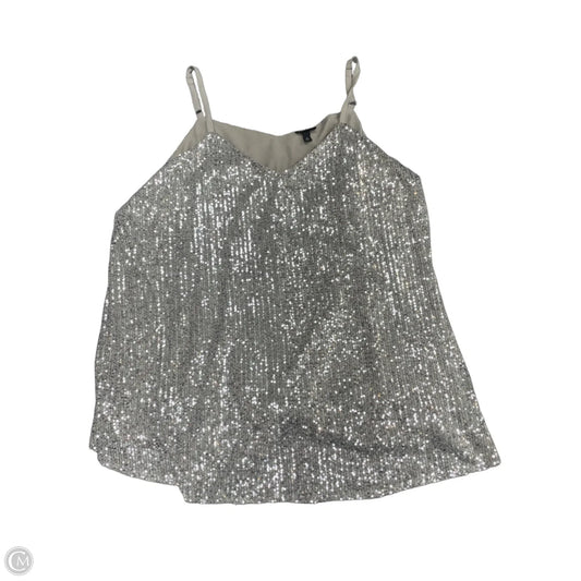 Blouse Sleeveless By Torrid In Silver, Size: 3x