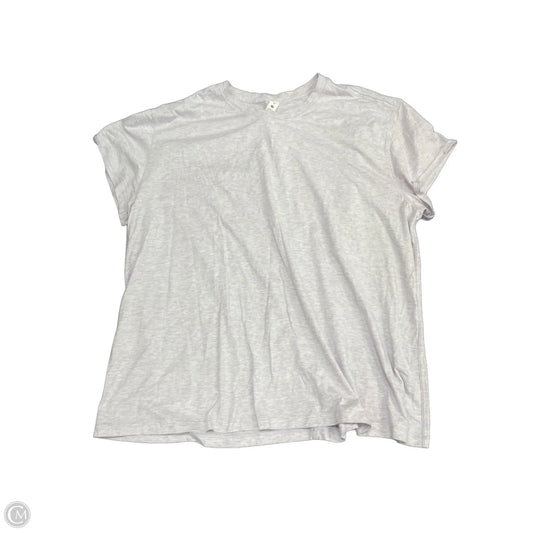 Athletic Top Short Sleeve By Lululemon In Purple, Size: 20