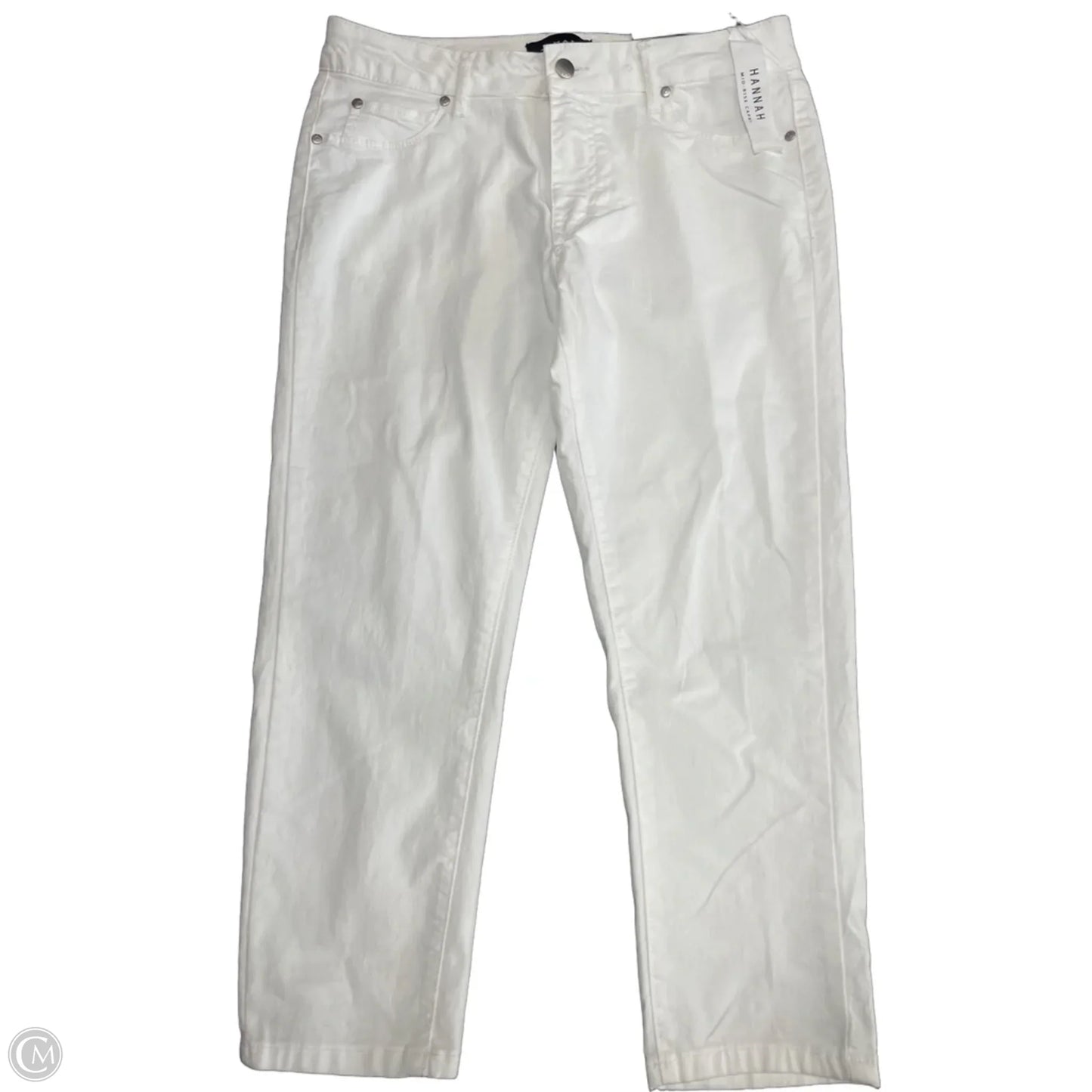 Pants Cropped By Tahari In White, Size: 12