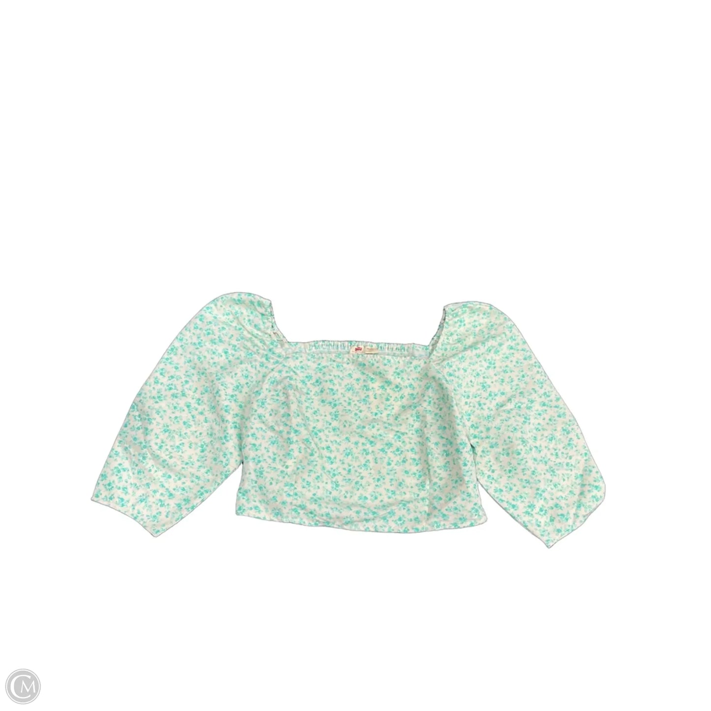 Top 3/4 Sleeve By Levis In Green, Size: Xl