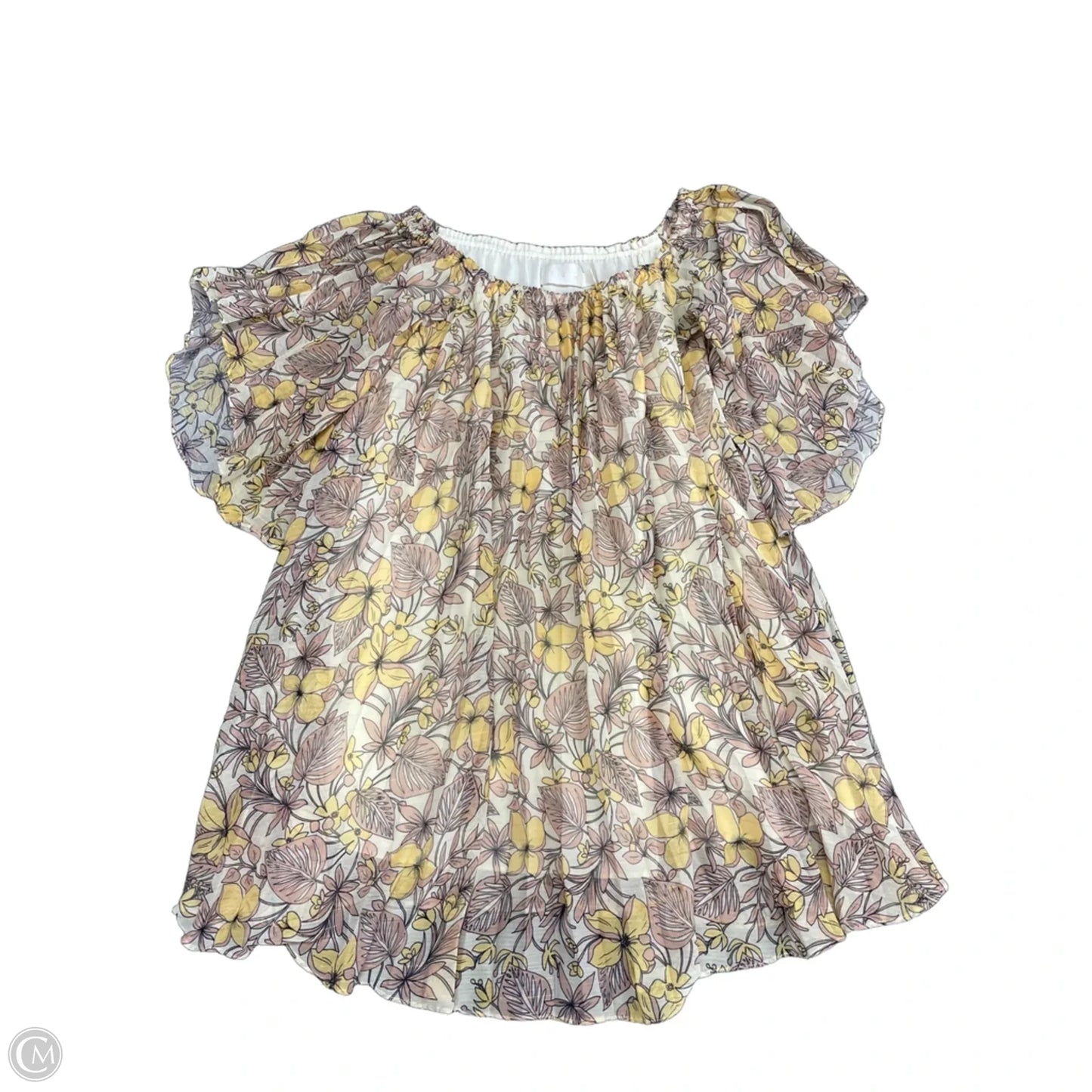 Dress Casual Short By Clothes Mentor In Yellow, Size: M