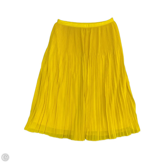 Skirt Midi By Zara Basic In Yellow, Size: S