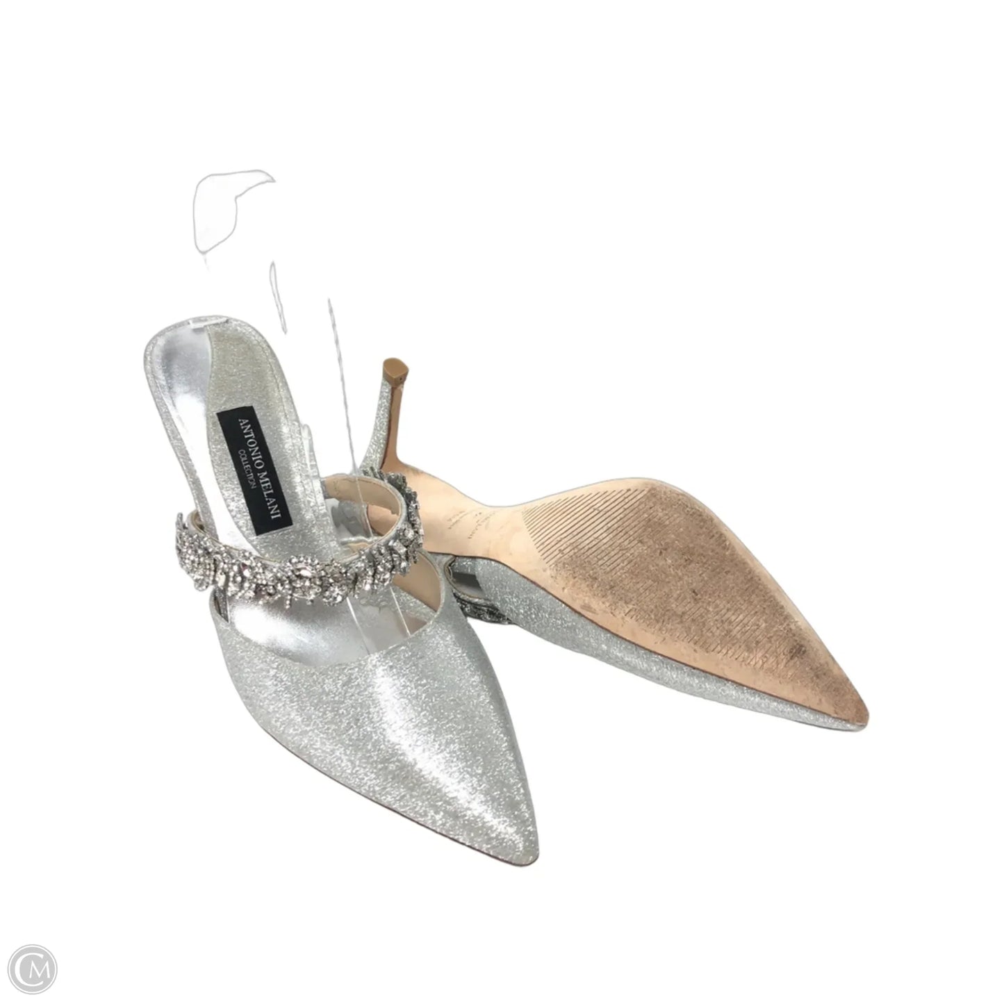 Shoes Heels Block By Antonio Melani In Silver, Size: 9.5