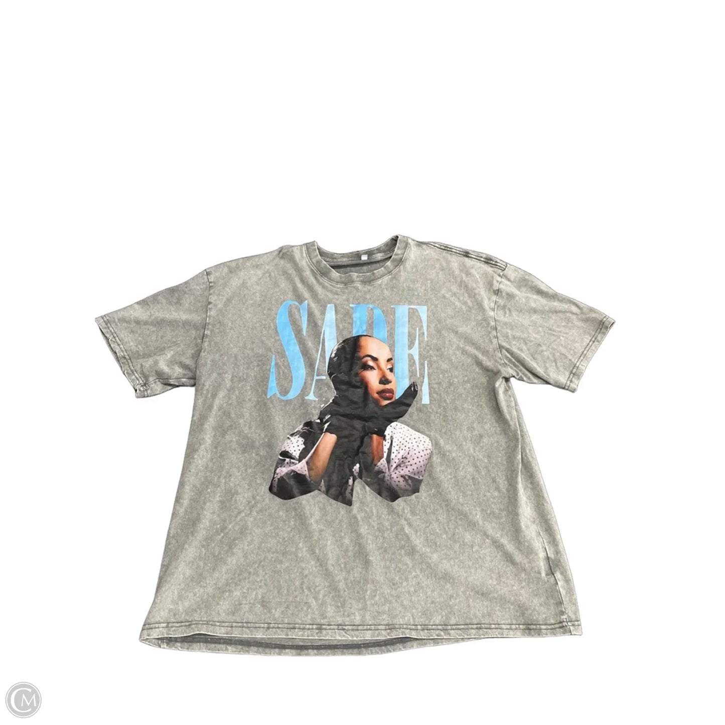 Top Short Sleeve Basic By Cmf In Grey, Size: 2x