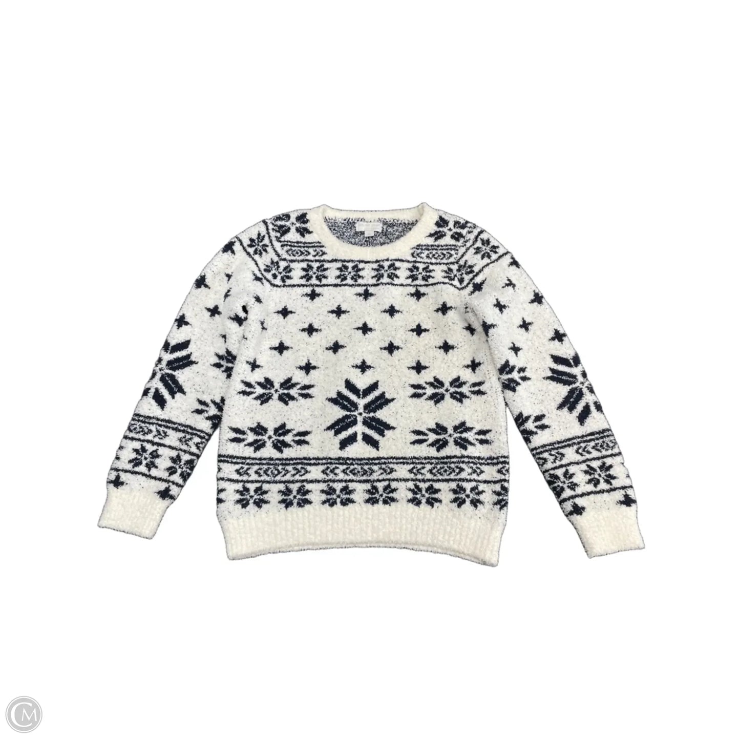 Sweater By Barefoot Dreams In Blue & Cream, Size: S