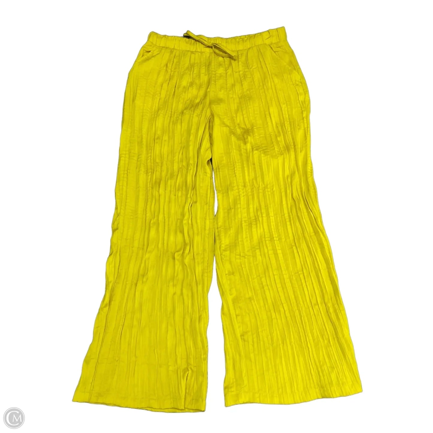 Pants Wide Leg By Calligraphie In Yellow, Size: L