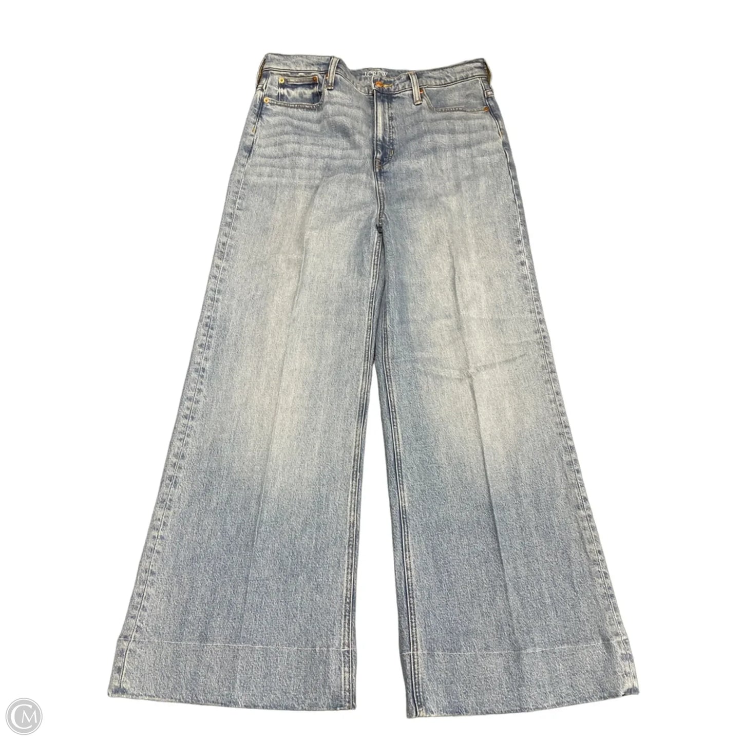 Jeans Wide Leg By J. Crew In Blue Denim, Size: 14