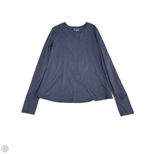 Athletic Top Long Sleeve Crewneck By Athleta In Navy, Size: M