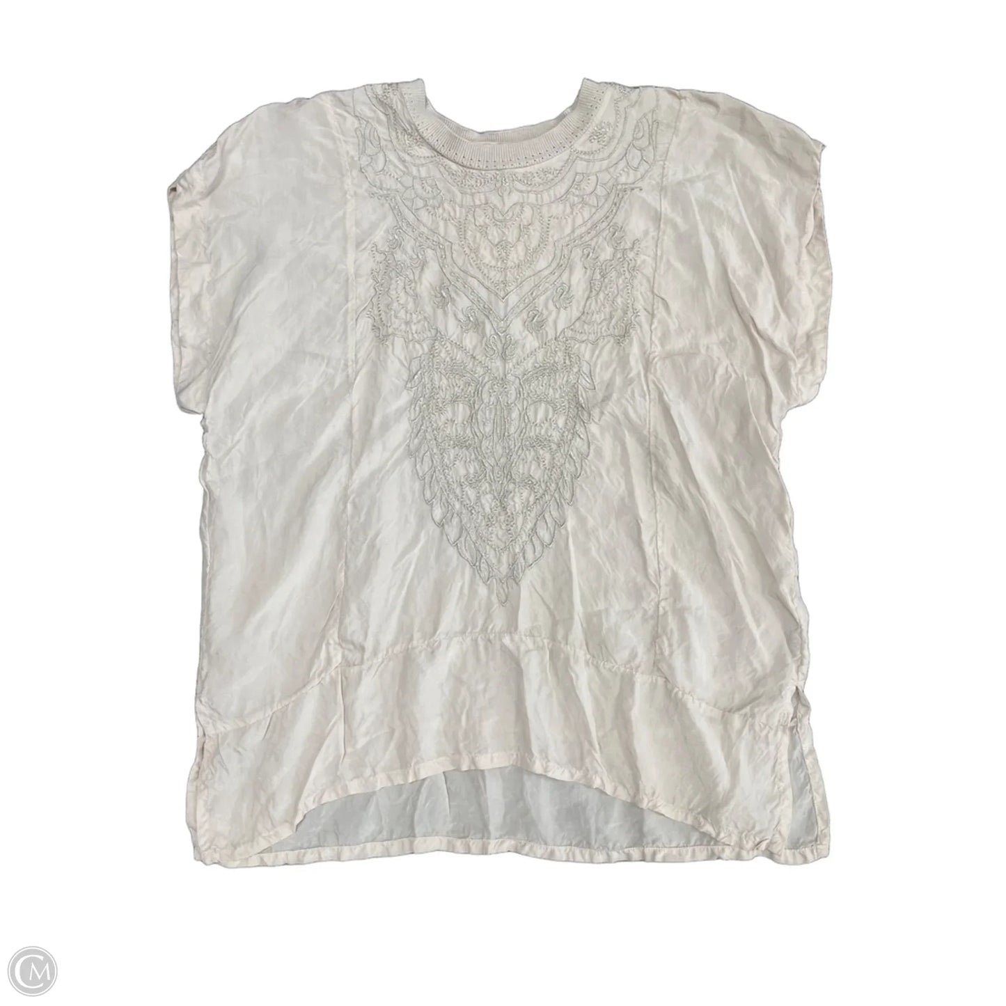 Top Short Sleeve By Johnny Was In Beige, Size: S