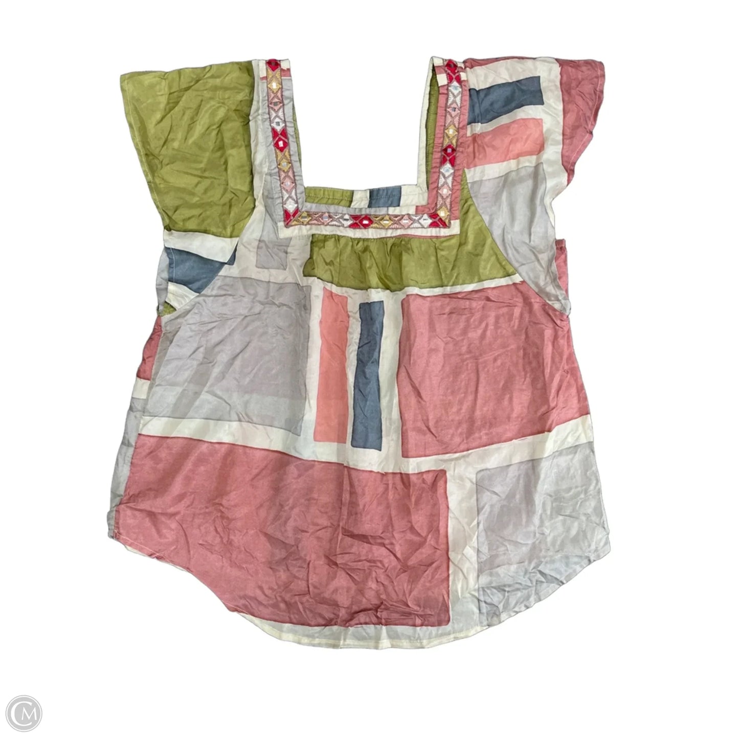 Blouse Short Sleeve By Akemi And Kin In Pink, Size: S