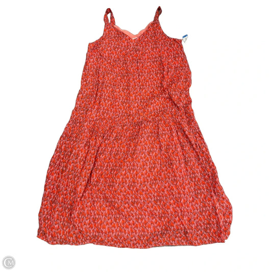 Dress Casual Midi By Joie In Pink & Red, Size: L
