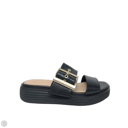 Sandals Heels Wedge By Cole-haan In Black, Size: 6.5