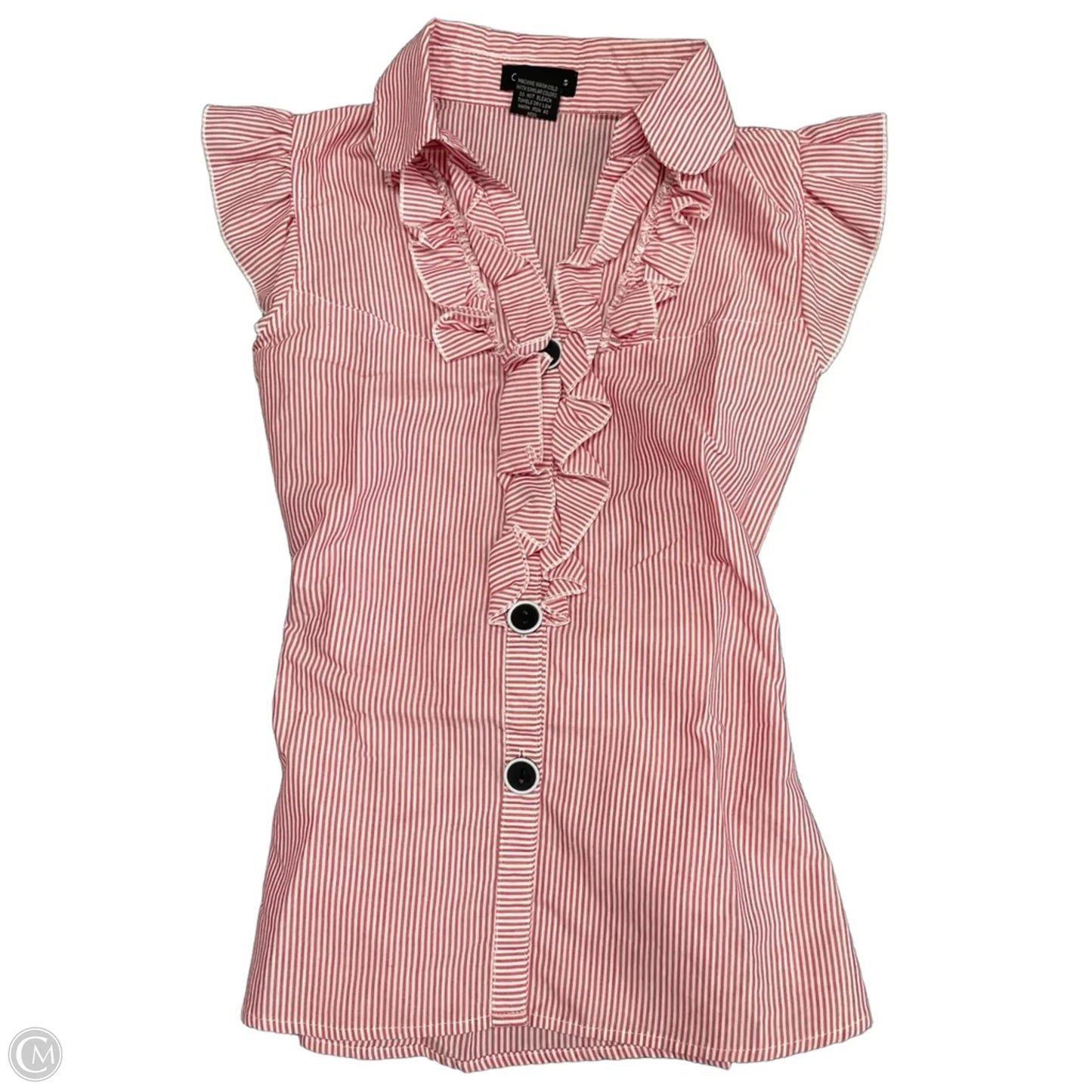 Top Short Sleeve By Clothes Mentor In Red & White, Size: S