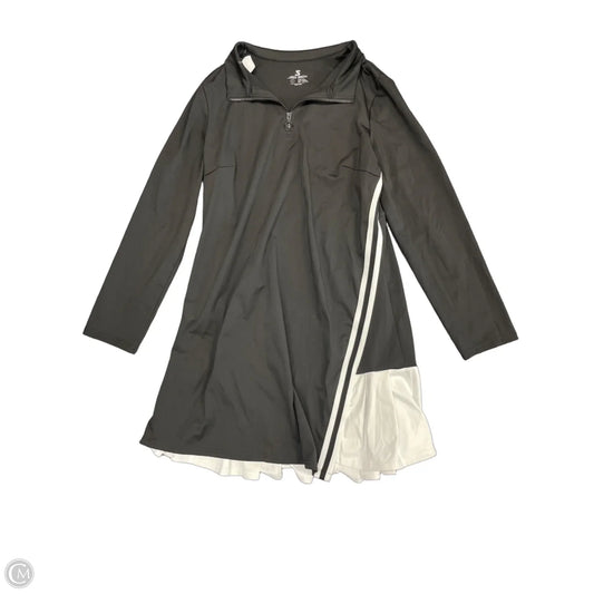 Athletic Dress By Jaclyn Smith In Black & White, Size: L