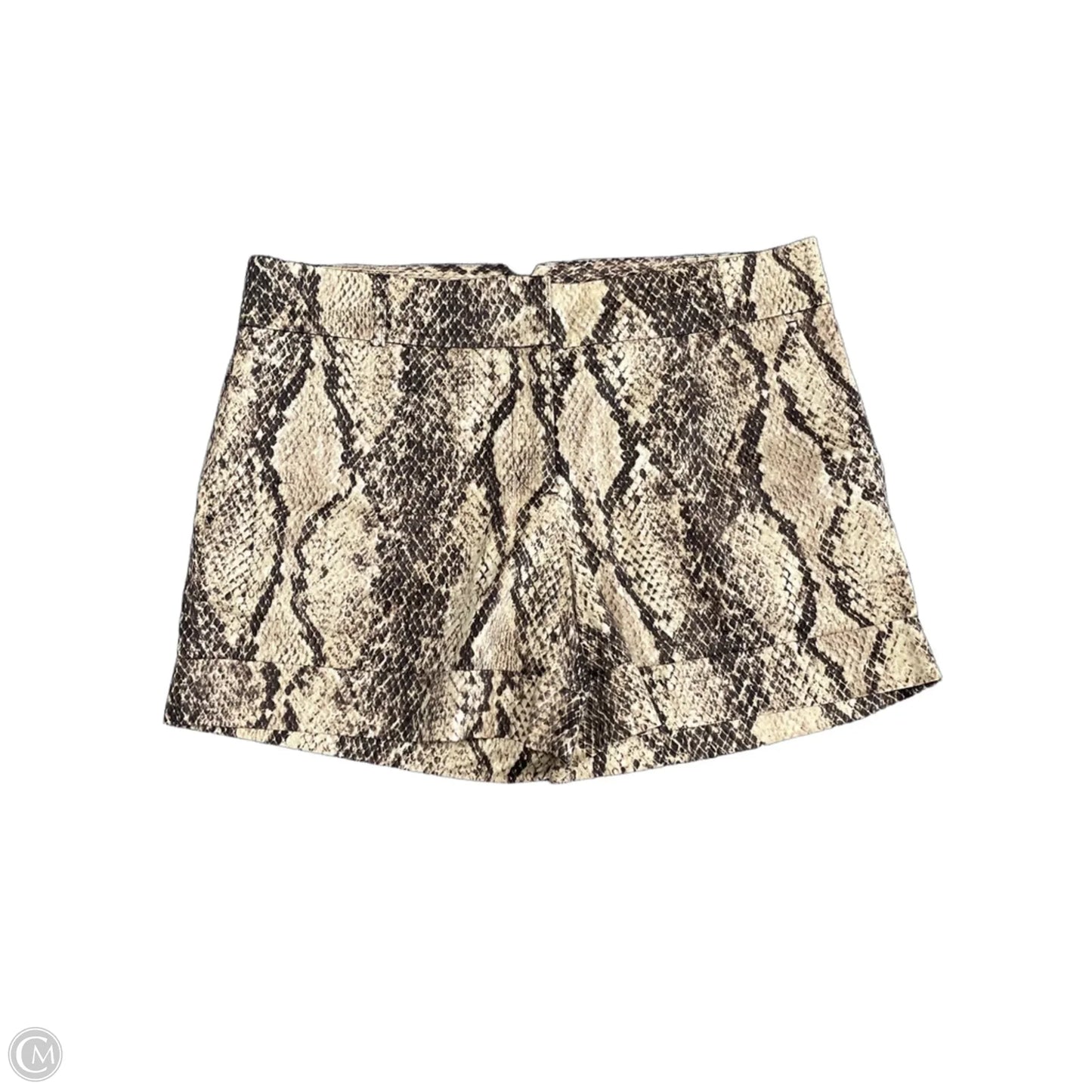 Shorts By Bcbgmaxazria In Snakeskin Print, Size: 6