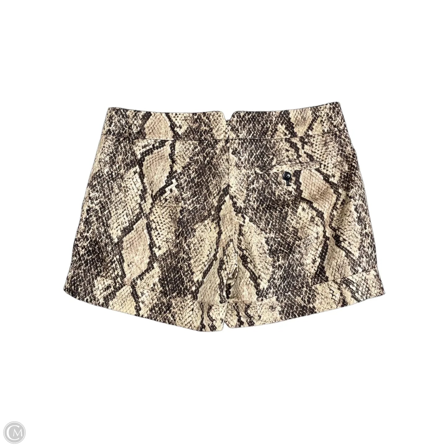 Shorts By Bcbgmaxazria In Snakeskin Print, Size: 6