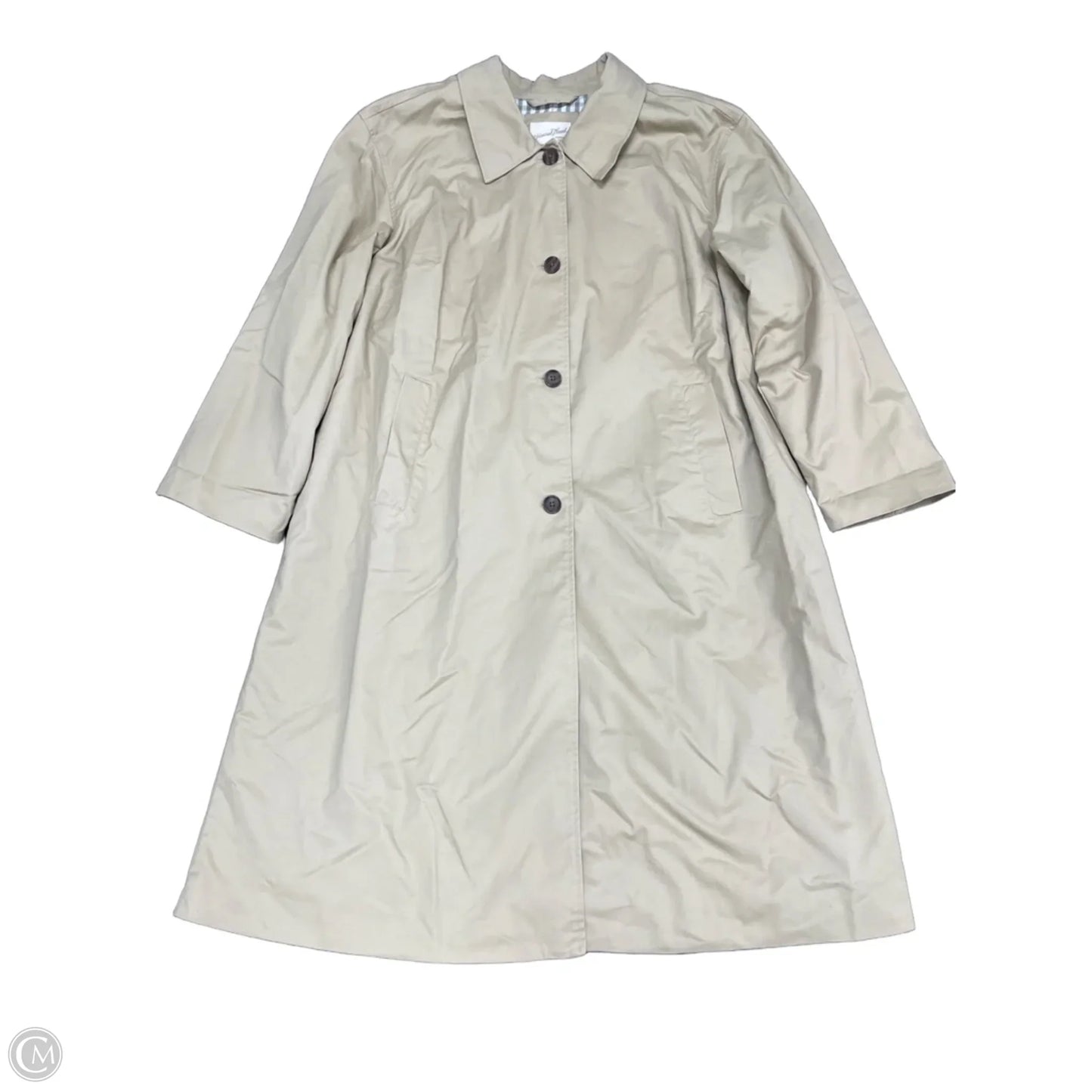 Coat Trench Coat By Universal Thread In Beige, Size: Xxl
