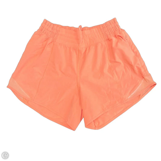 Athletic Shorts By Lululemon In Orange, Size: 6