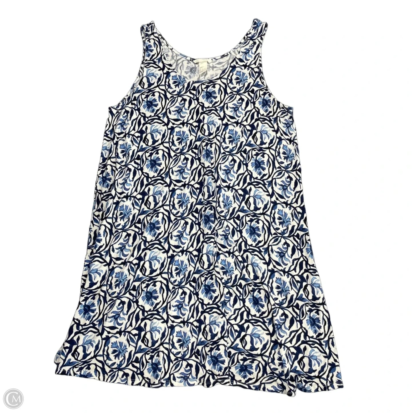 Dress Casual Short By H&m In Blue & White, Size: L