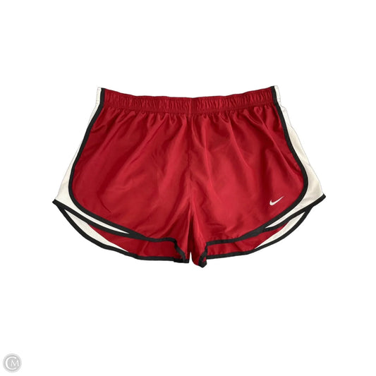 Athletic Shorts By Nike In Red & White, Size: Xxl