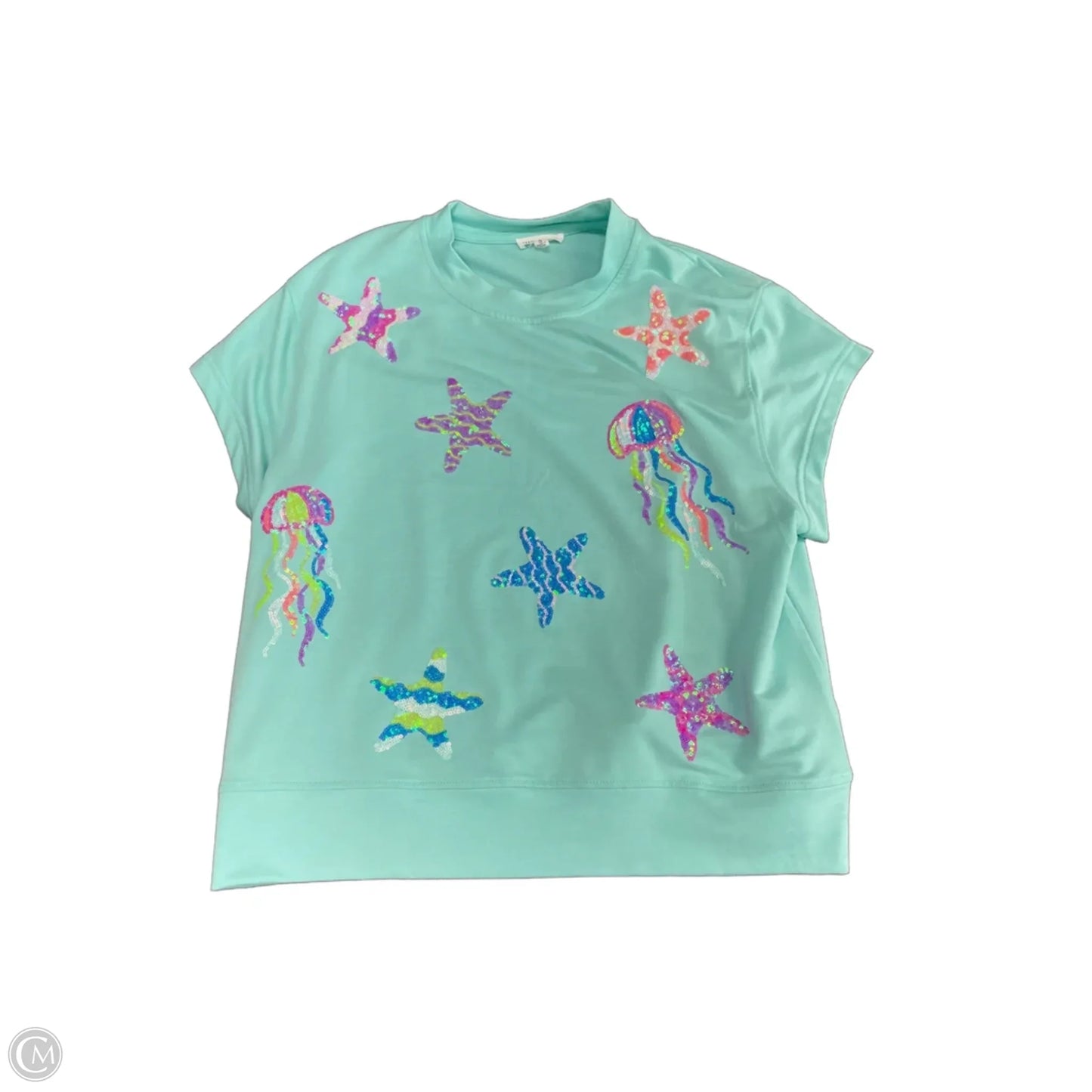 Shorts Set By Mary Square In Aqua, Size: S