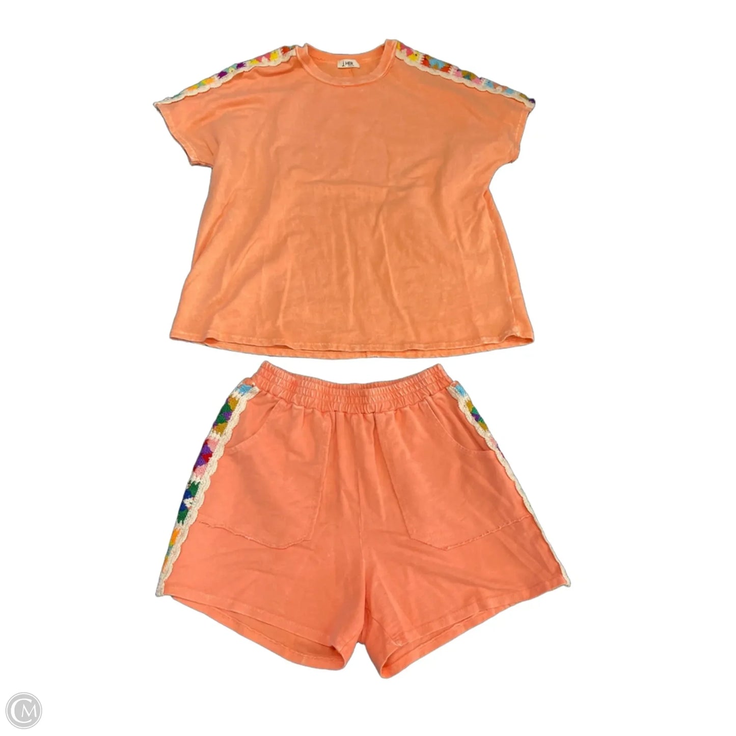 Shorts Set By Clothes Mentor In Orange, Size: S
