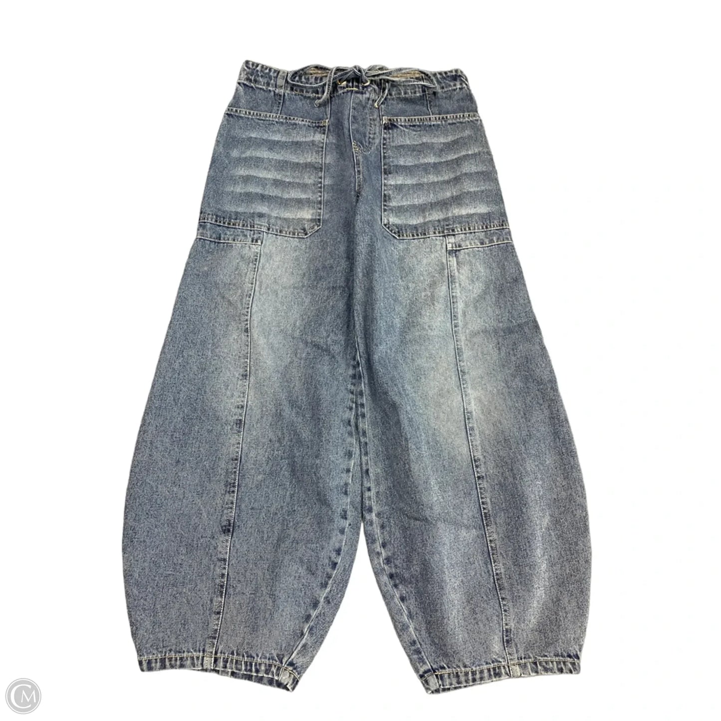 Pants Wide Leg By Bluivy In Blue Denim, Size: S