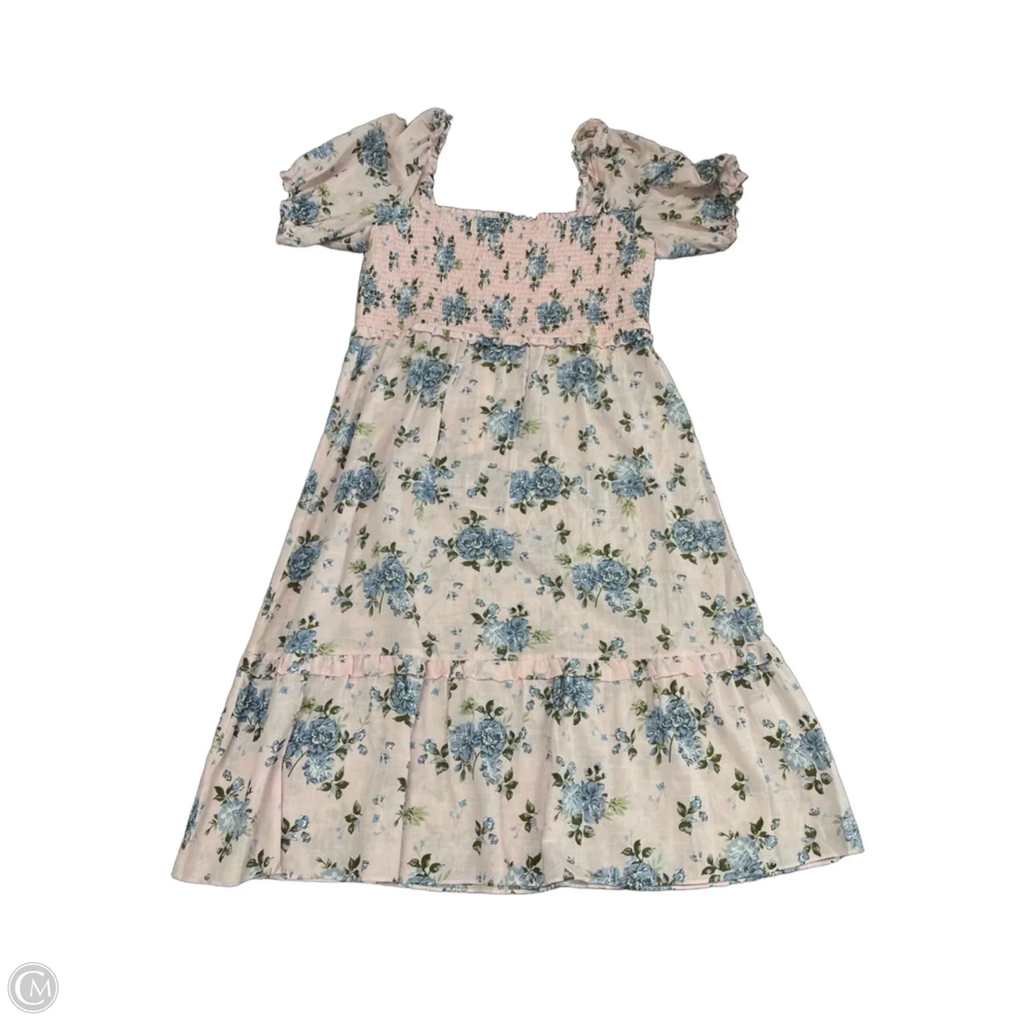 Dress Casual Midi By Cmc In Floral Print, Size: 14