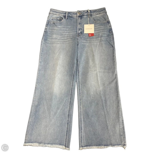 Jeans Wide Leg By Vervet In Blue Denim, Size: 18