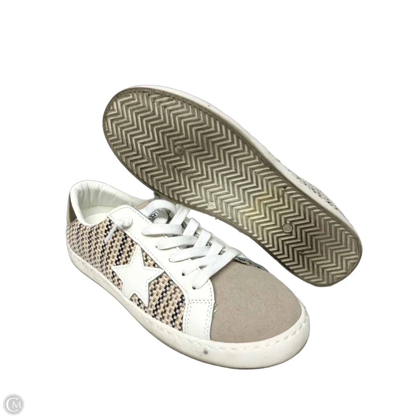 Shoes Sneakers By Vintage Havana In Brown & Cream, Size: 9