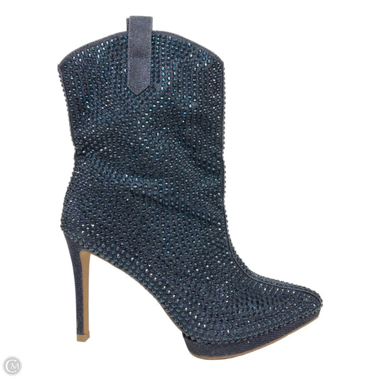 Boots Ankle Heels By Jessica Simpson In Navy, Size: 8.5