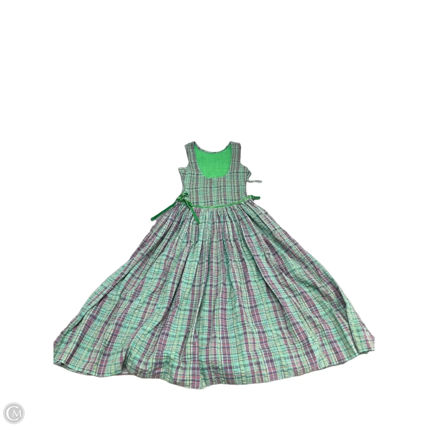 Dress Casual Maxi By Free People In Plaid Pattern, Size: M