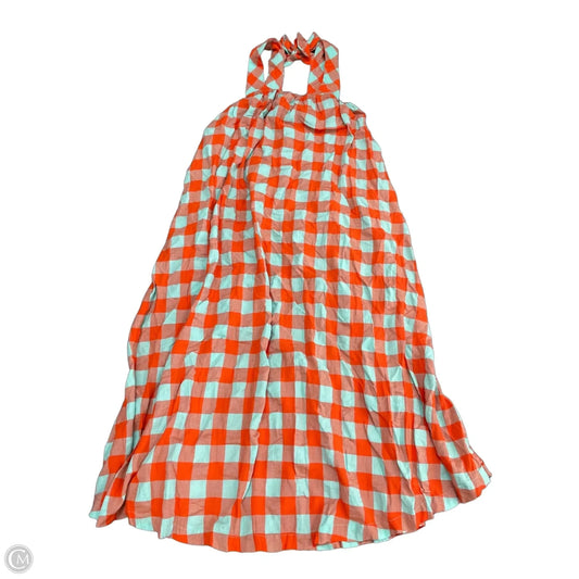 Dress Casual Midi By Anthropologie In Blue & Orange, Size: Xs