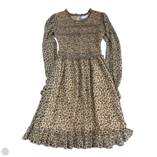 Dress Casual Midi By Clothes Mentor In Animal Print, Size: Xxs