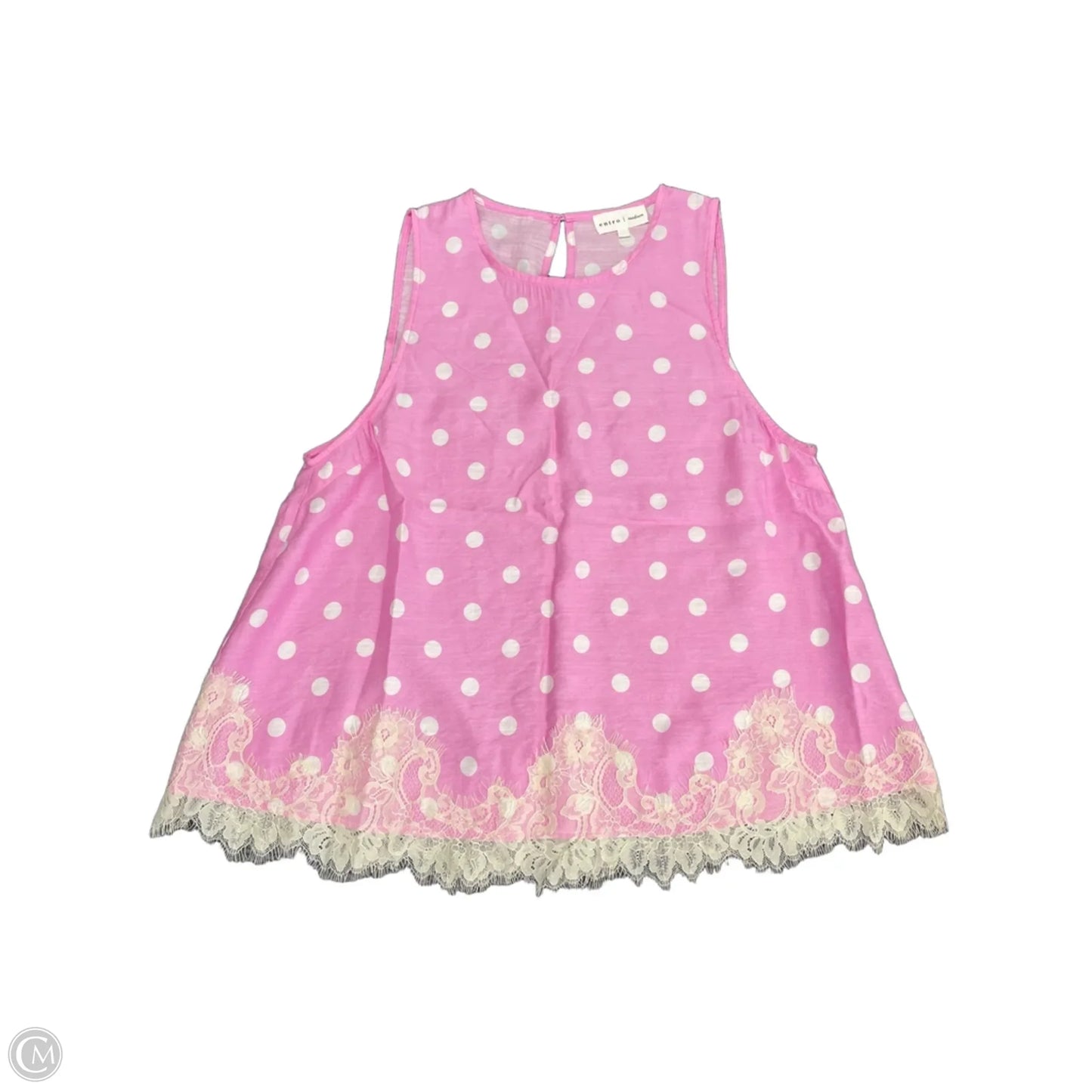 Shorts Set By Entro In Pink & White, Size: M