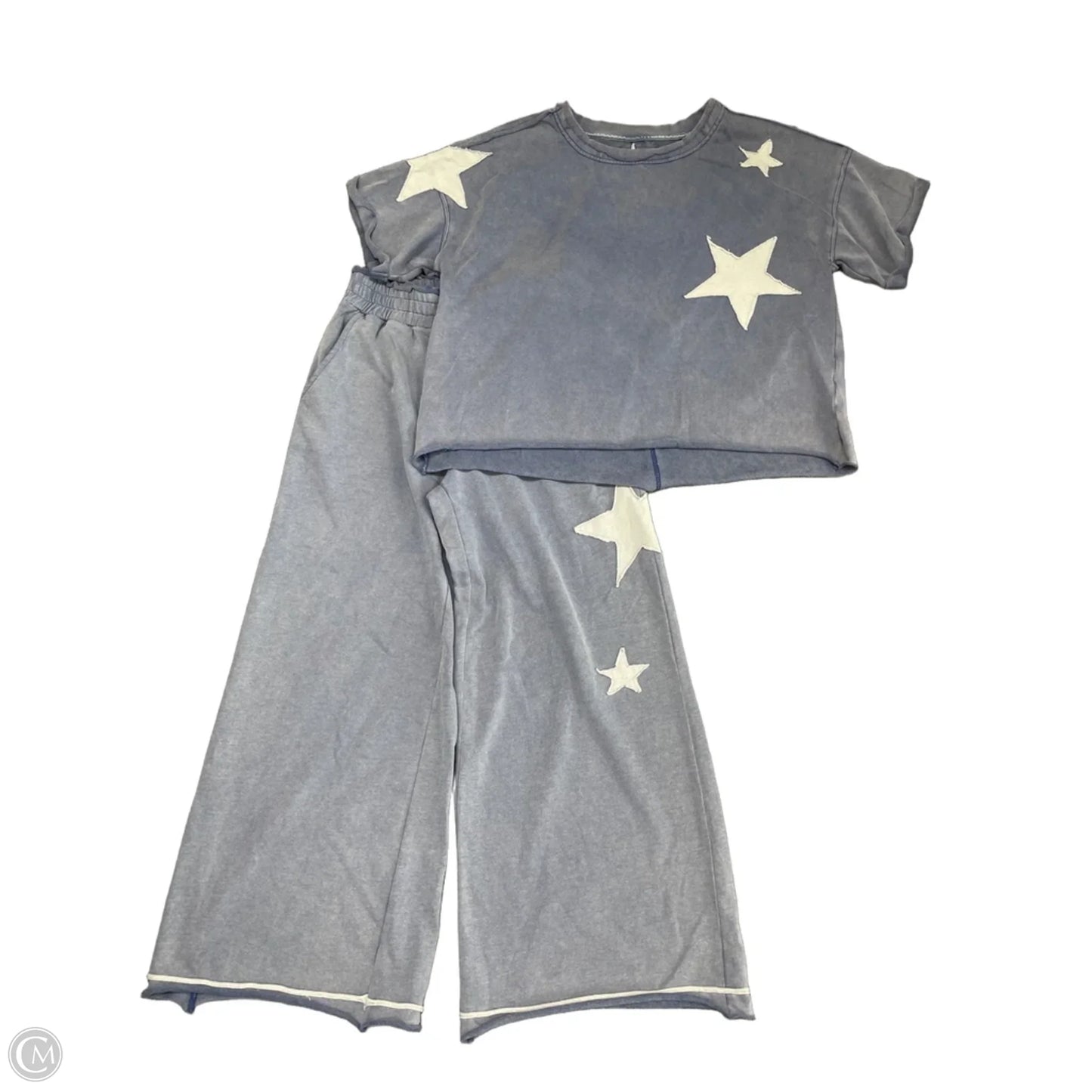 Pants Set 2pc By Umgee In Blue, Size: S