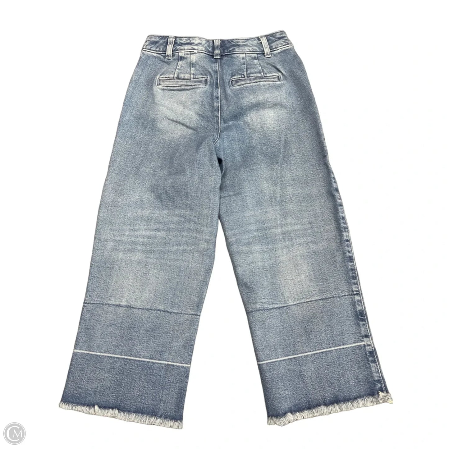 Jeans Wide Leg By Talbots In Blue Denim, Size: 2p