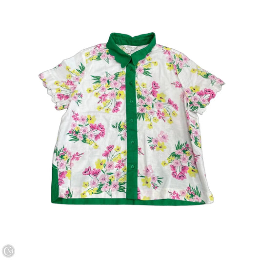 Top Short Sleeve By Crown And Ivy In Floral Print, Size: Xs