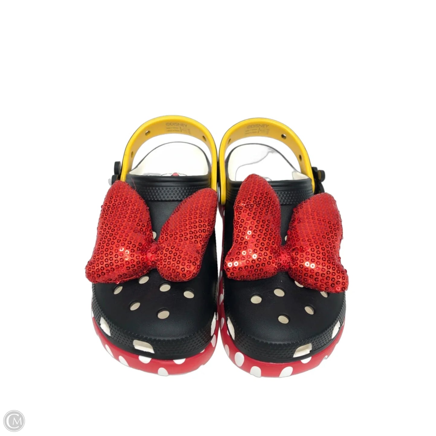 Shoes Heels Platform By Crocs In Black & Red, Size: 8
