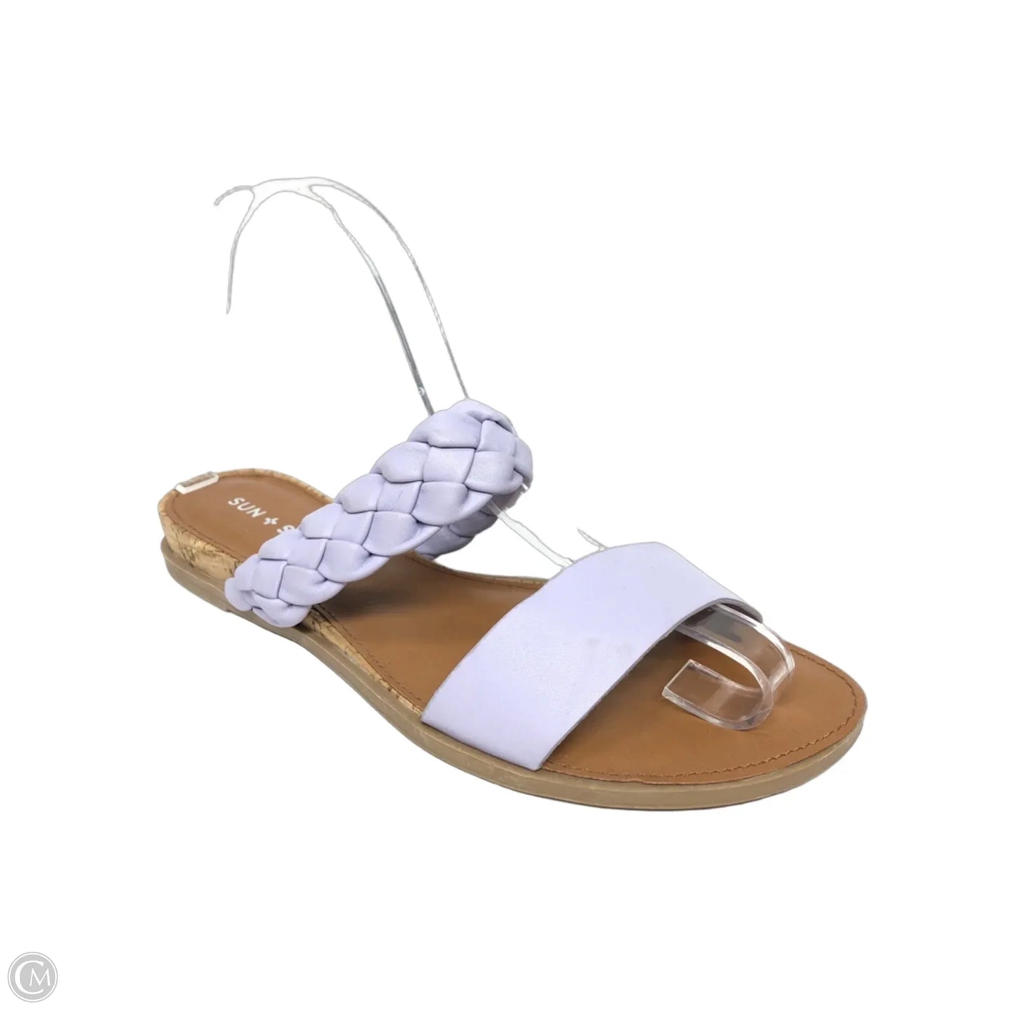 Sandals Flats By Clothes Mentor In Purple, Size: 7