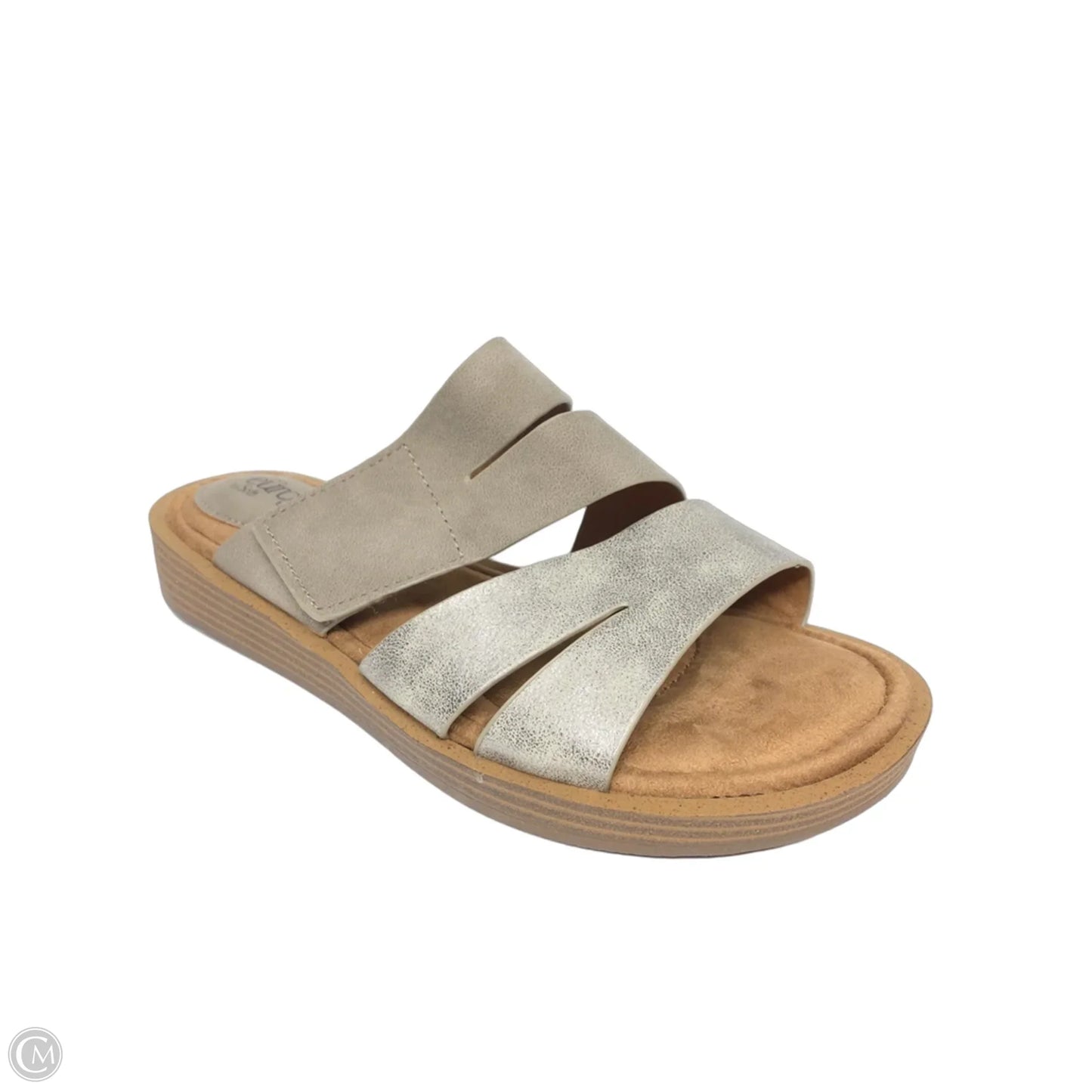 Sandals Flats By Sofft In Silver, Size: 7