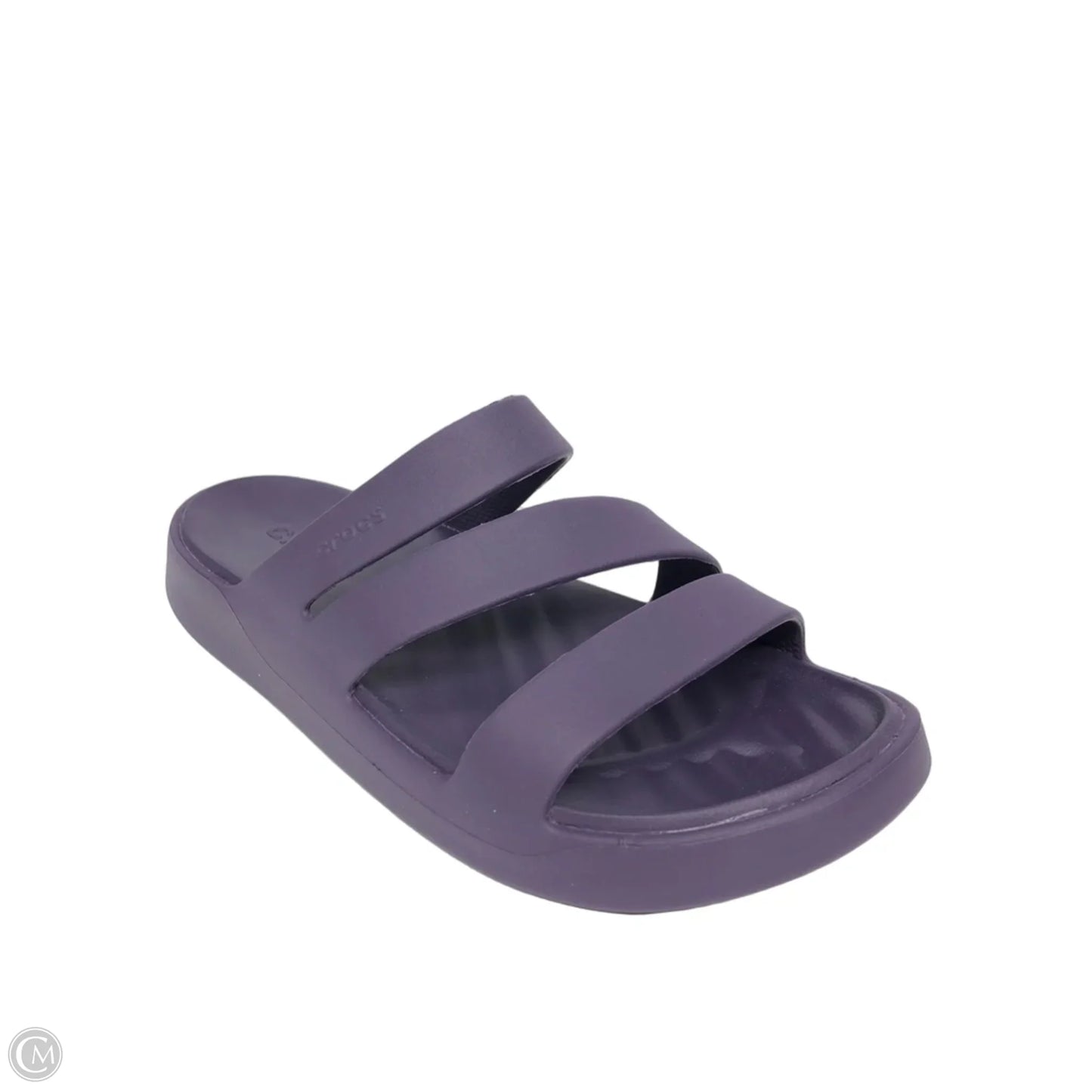 Sandals Flats By Crocs In Purple, Size: 7